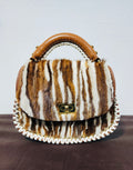 Uptown Multi-Color Mink Bag