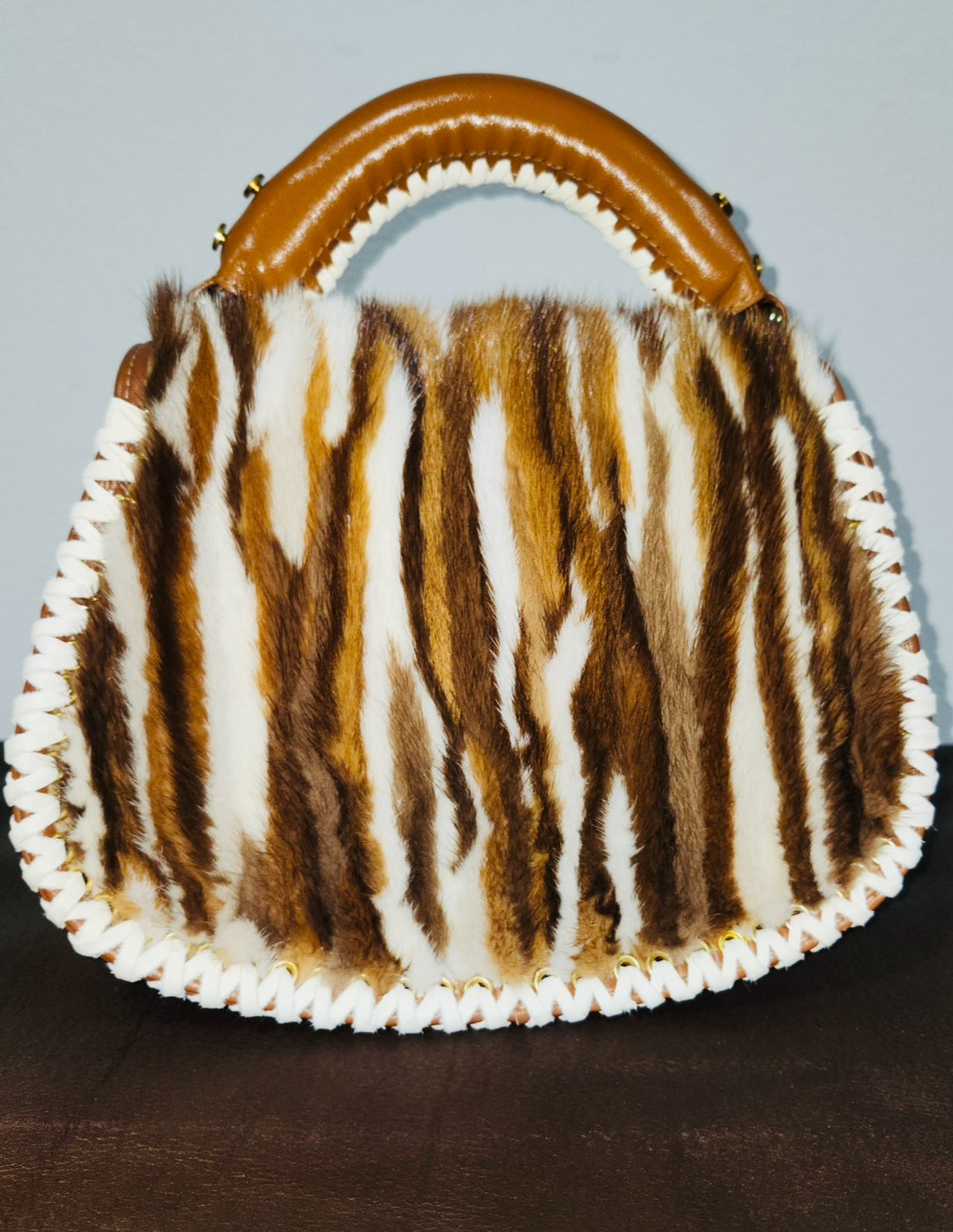 Uptown Multi-Color Mink Bag