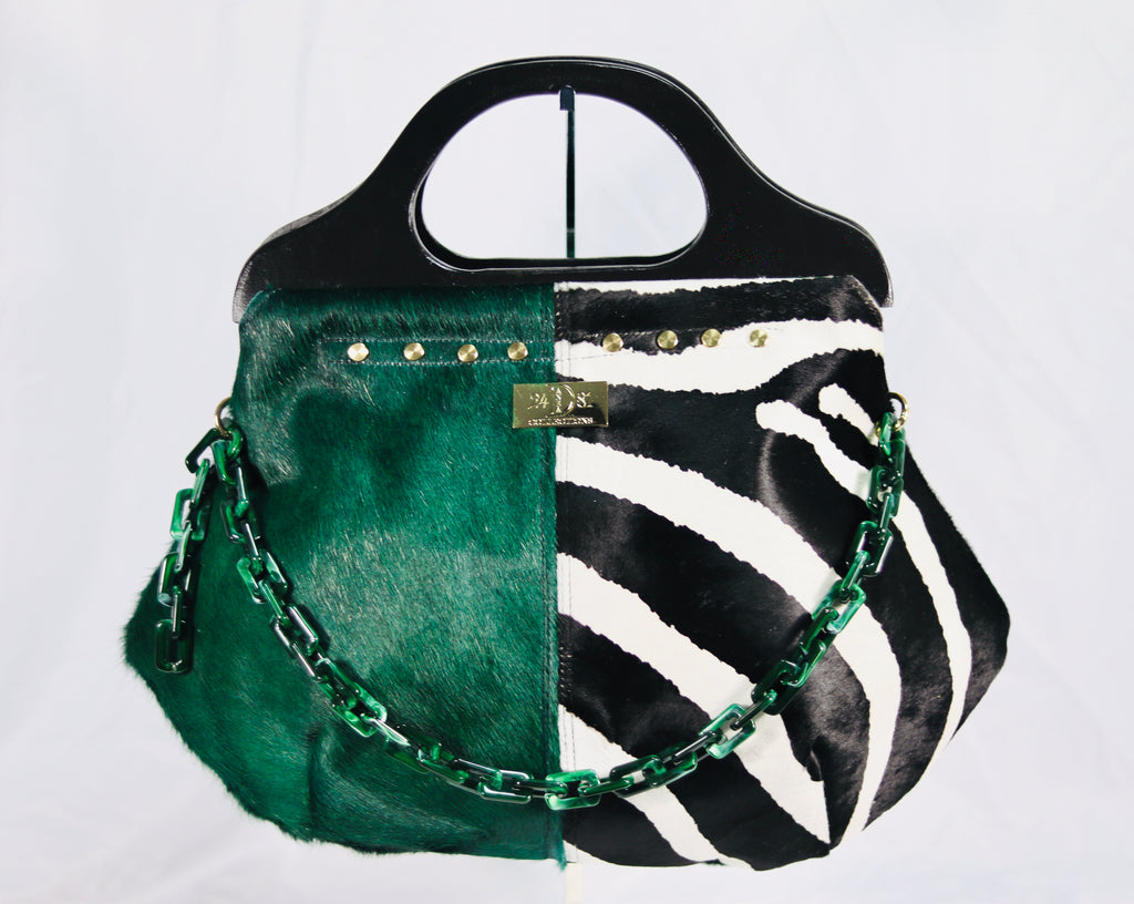 WILLIAMS HOGO BAG Green/Zebra