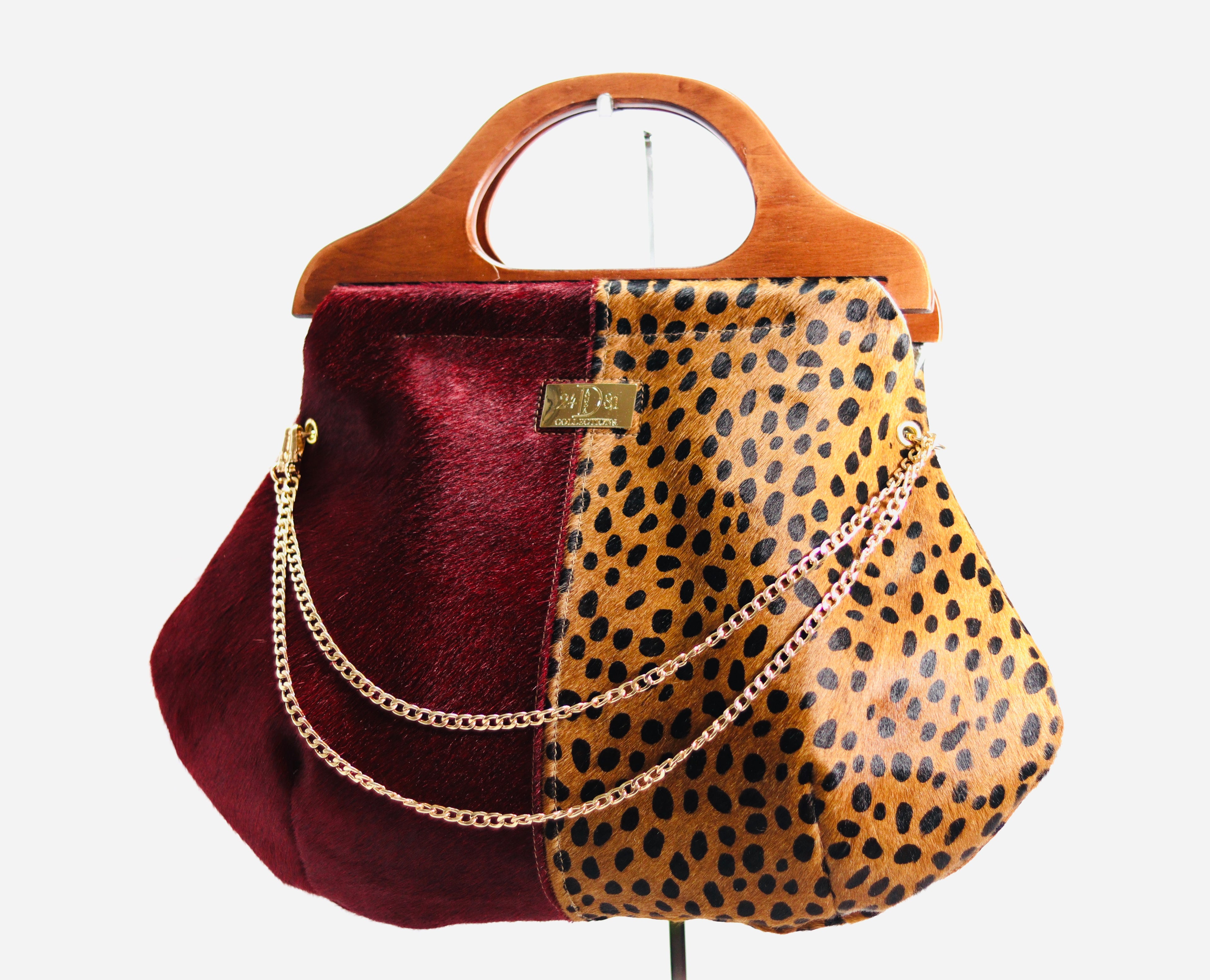 WiLLIAMS HOBO BAG Red/Leopard