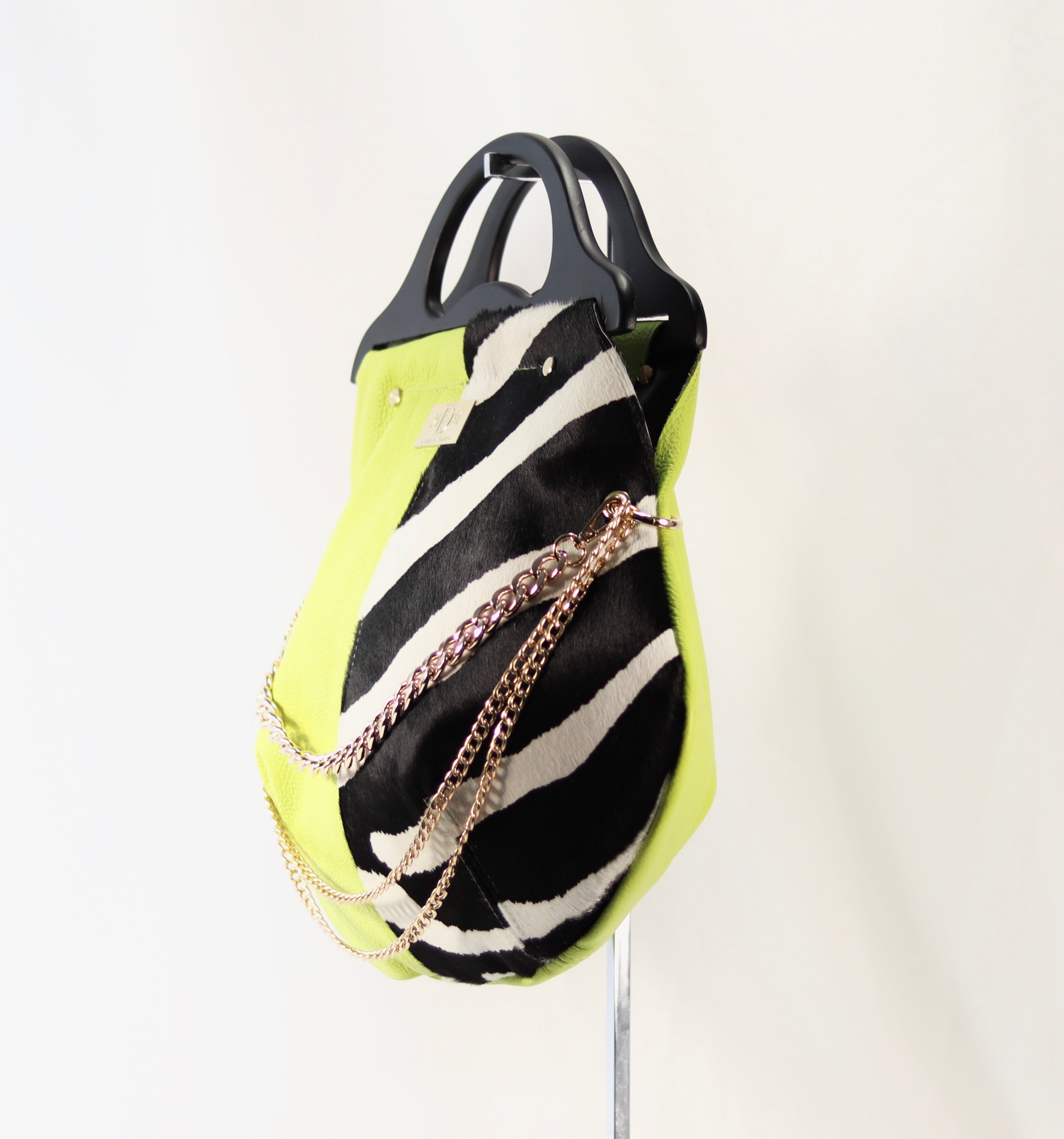 WILLIAMS HOBO Bag — Lime / Zebra