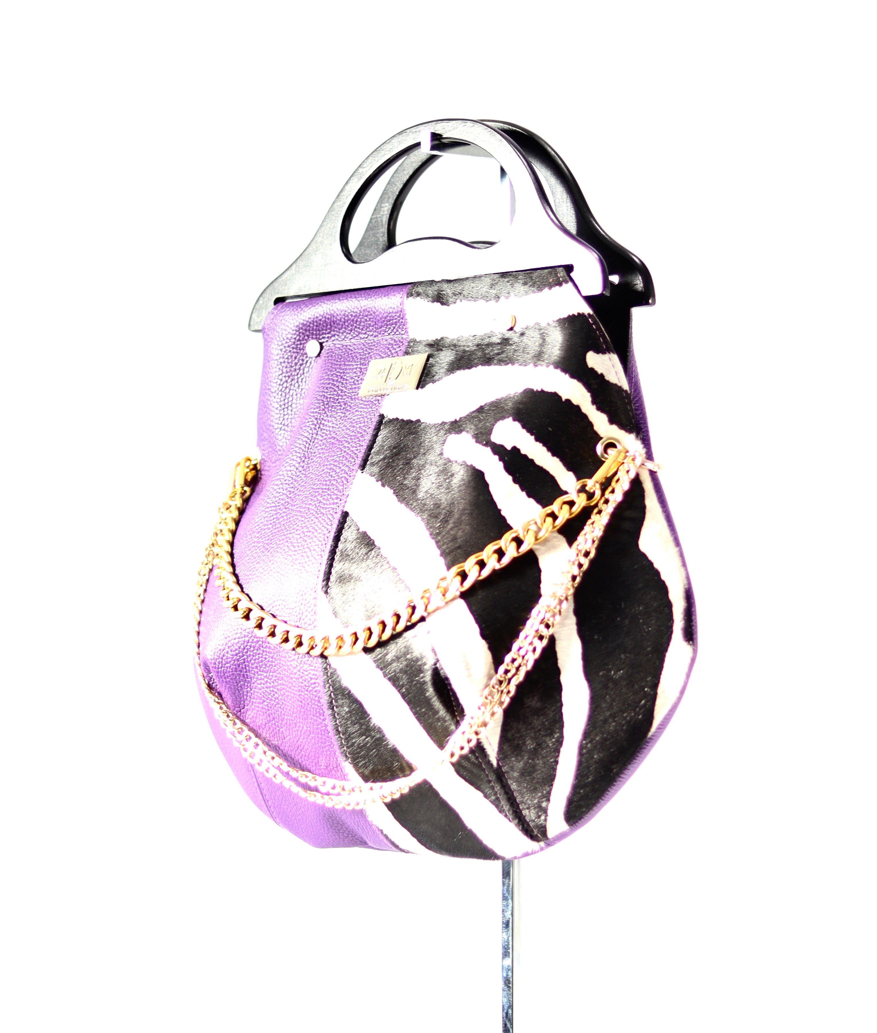 WILLIAMS HOBO BAG Purple/Zebra