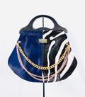 WILLIAMS HOBO BAG Blue/Zebra