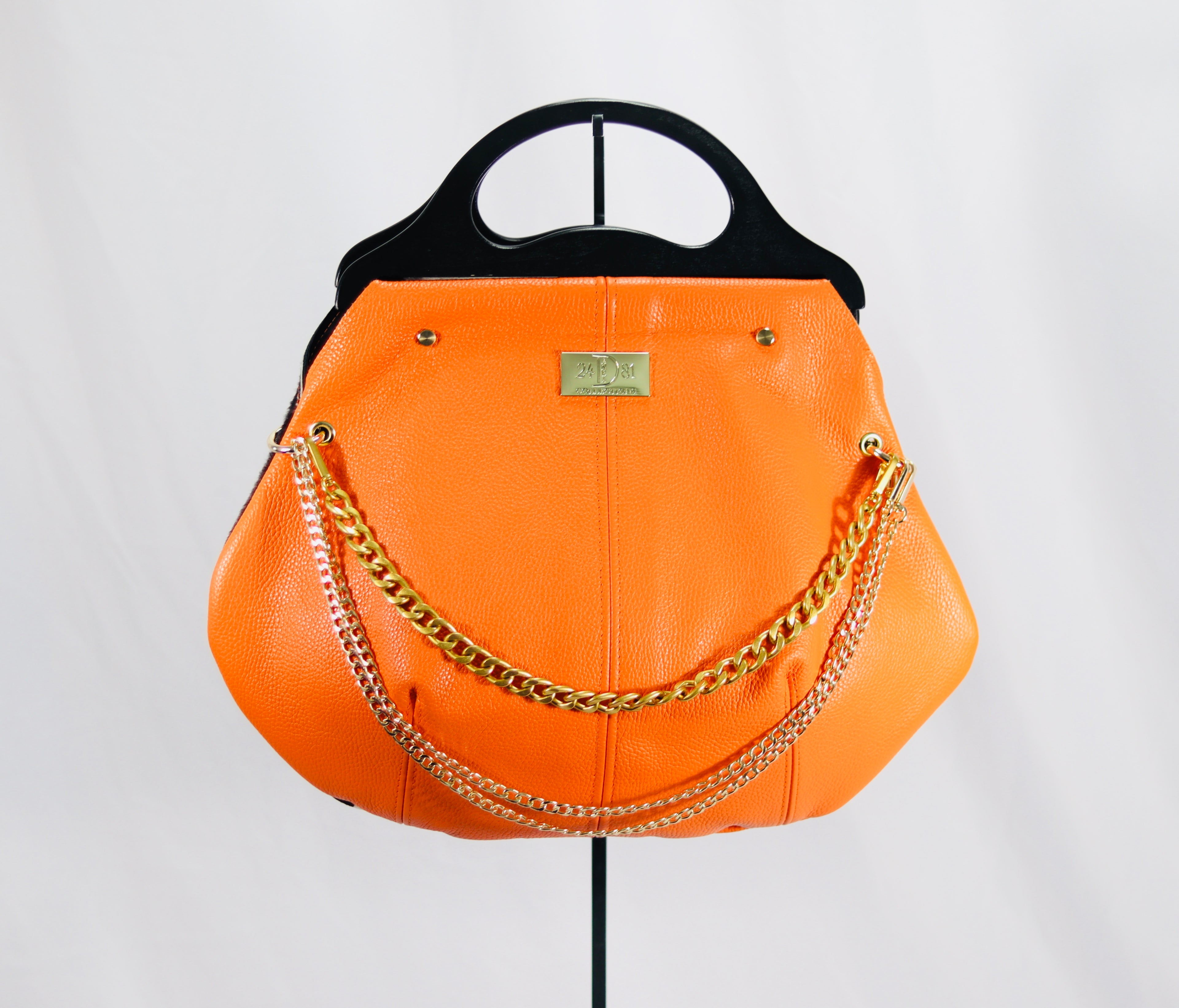WILLIAMS HOBO BAG Orange/Zebra