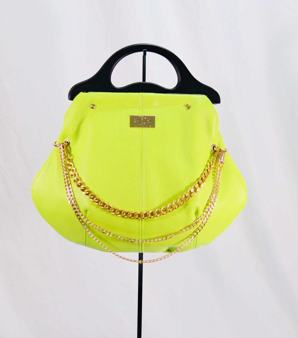 WILLIAMS HOBO Bag — Lime / Zebra