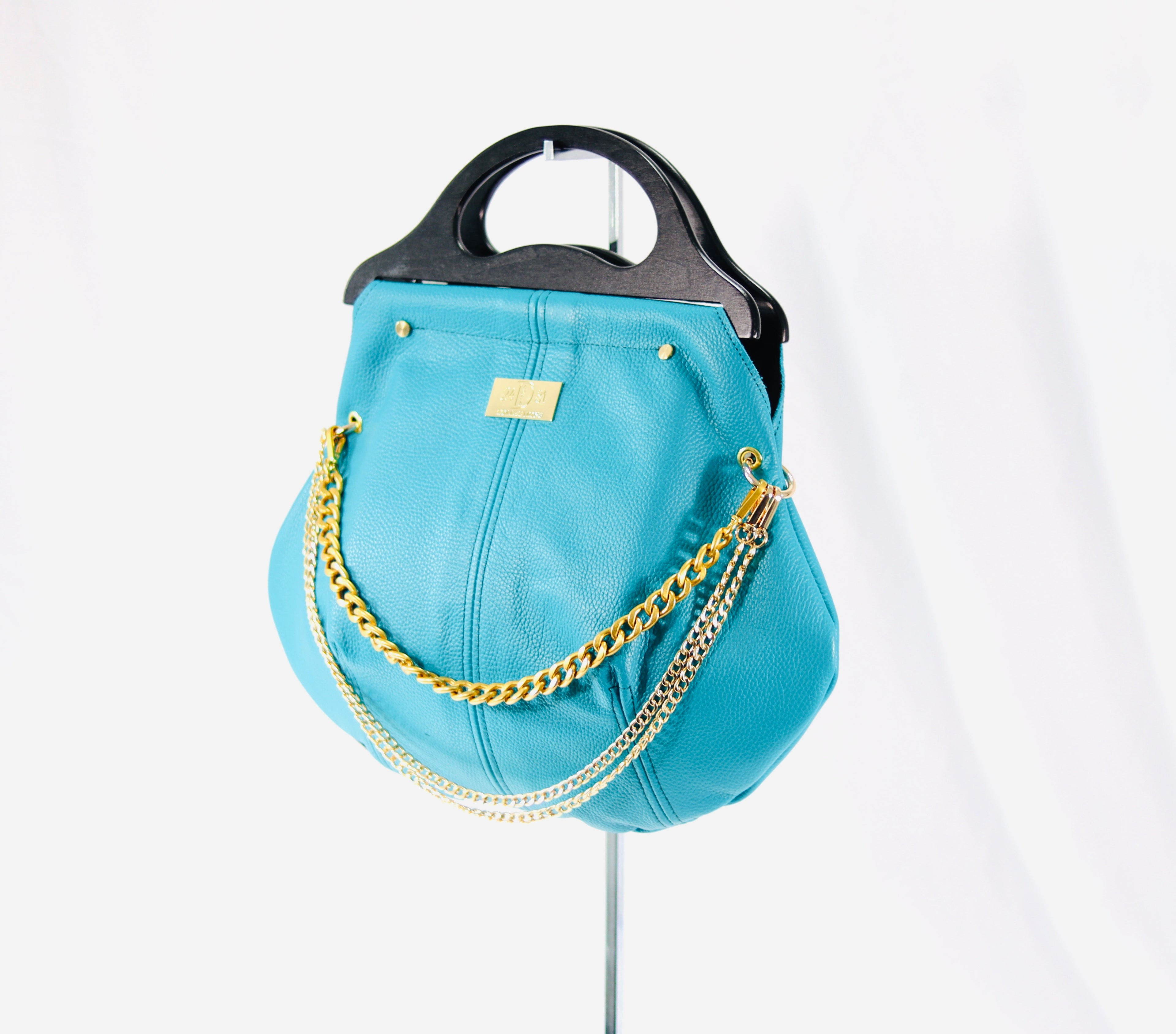 WILLIAMS HOBO BAG Turquoise/Zebra