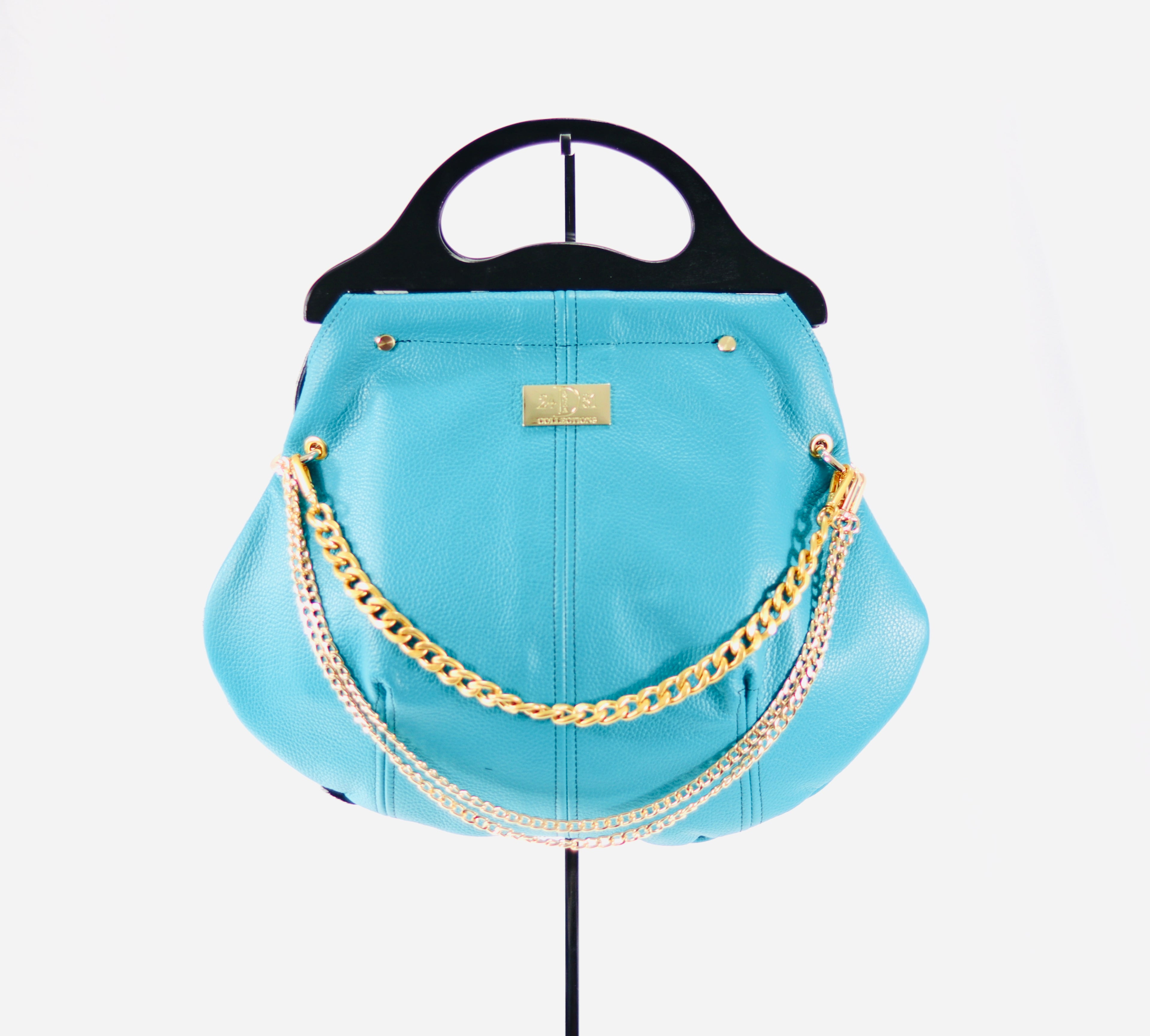 WILLIAMS HOBO BAG Turquoise/Zebra