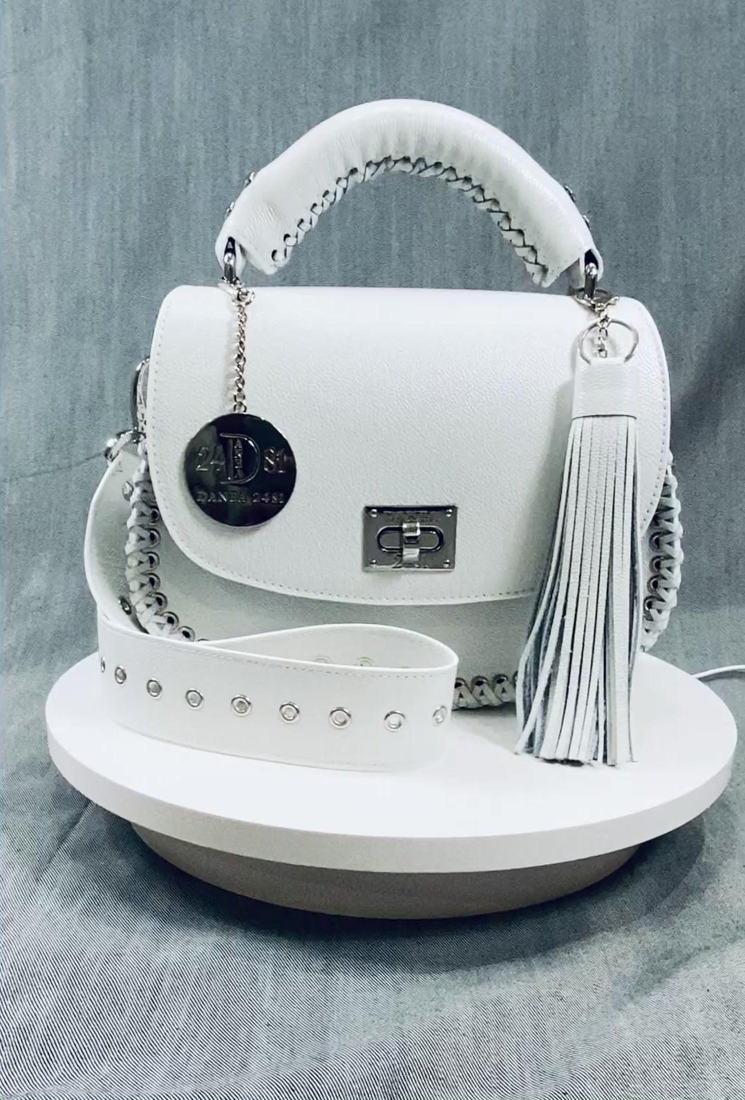 Pure White Uptown Bag